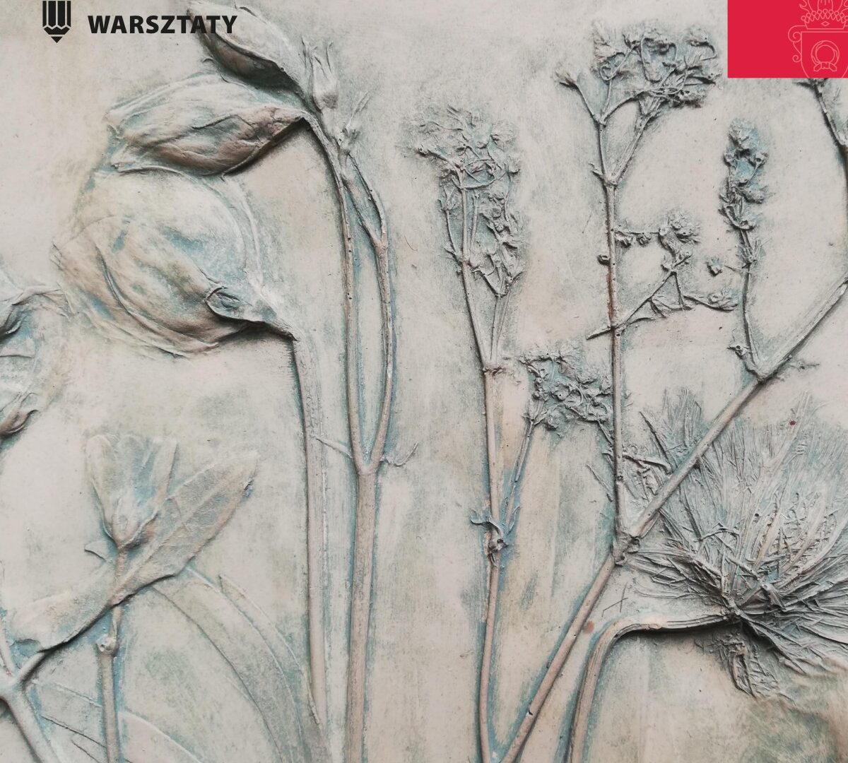 Obrazek do wydarzenia, fragment płaskorzeźby z motywem roślinnym