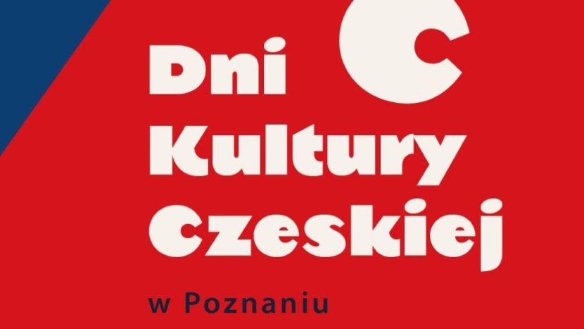 Obrazek do wydarzenia, większość pola w czerwonym kolorze, z dodatkami granatu i bieli w kolorach flagi Republiki Czeskiej oraz tytuł Dni kultury czeskiej
